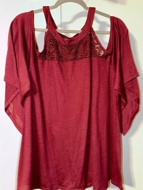 torrid Burgundy Knit Top